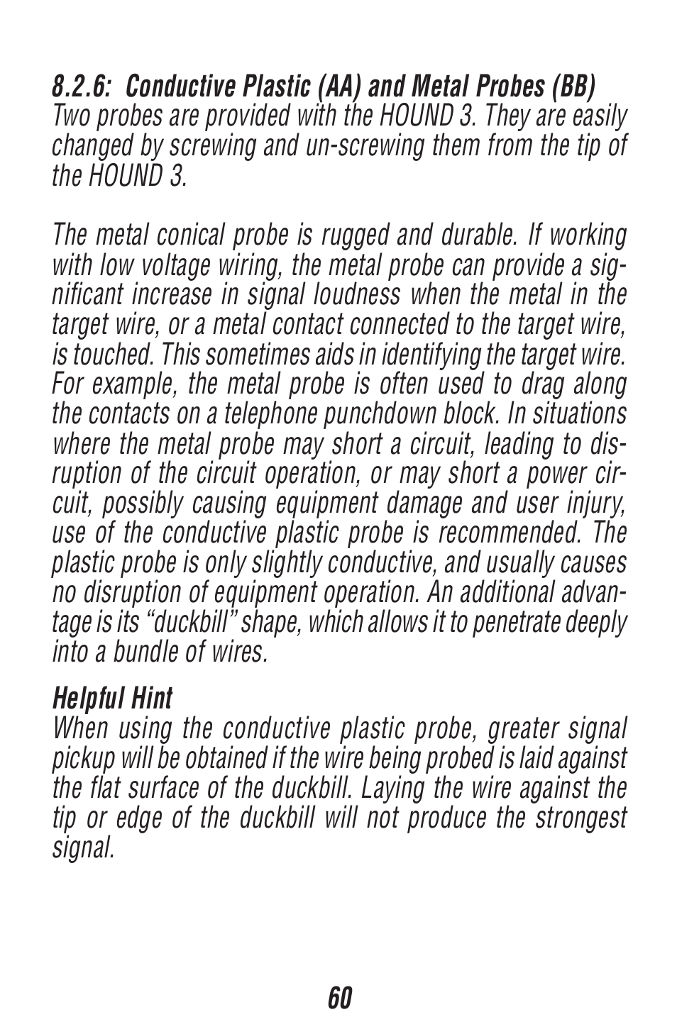 Triplett Fox 2 & Hound 3 – PN: 3399 User Manual | Page 60 / 64