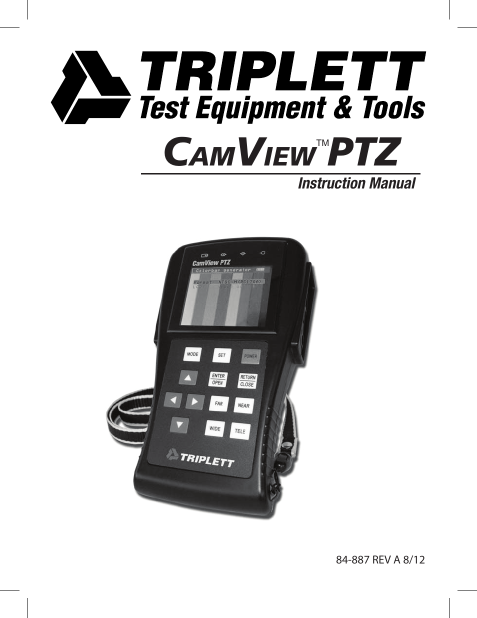 Triplett CamView PTZ – PN: 8000 User Manual | 44 pages