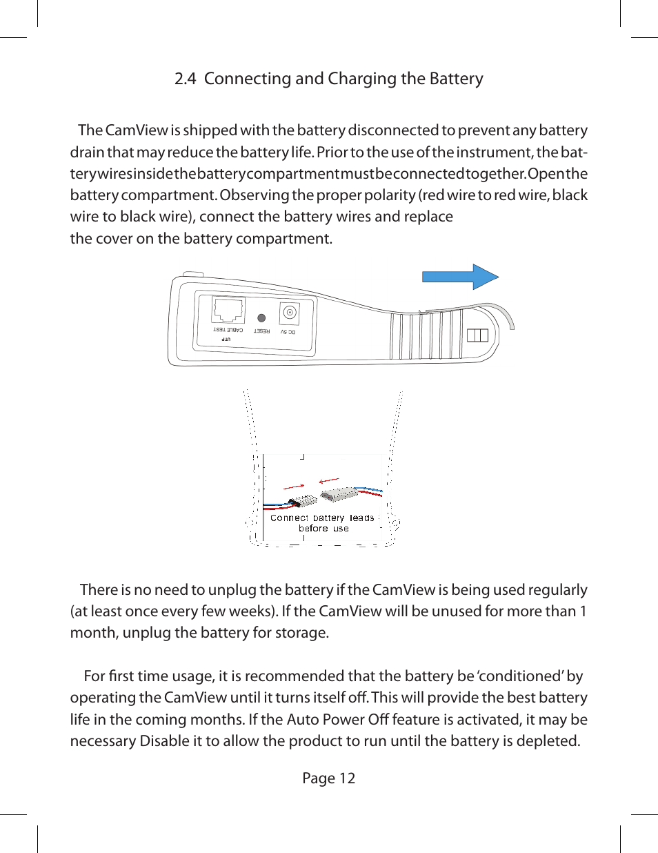 Triplett CamView PTZ – PN: 8000 User Manual | Page 14 / 44