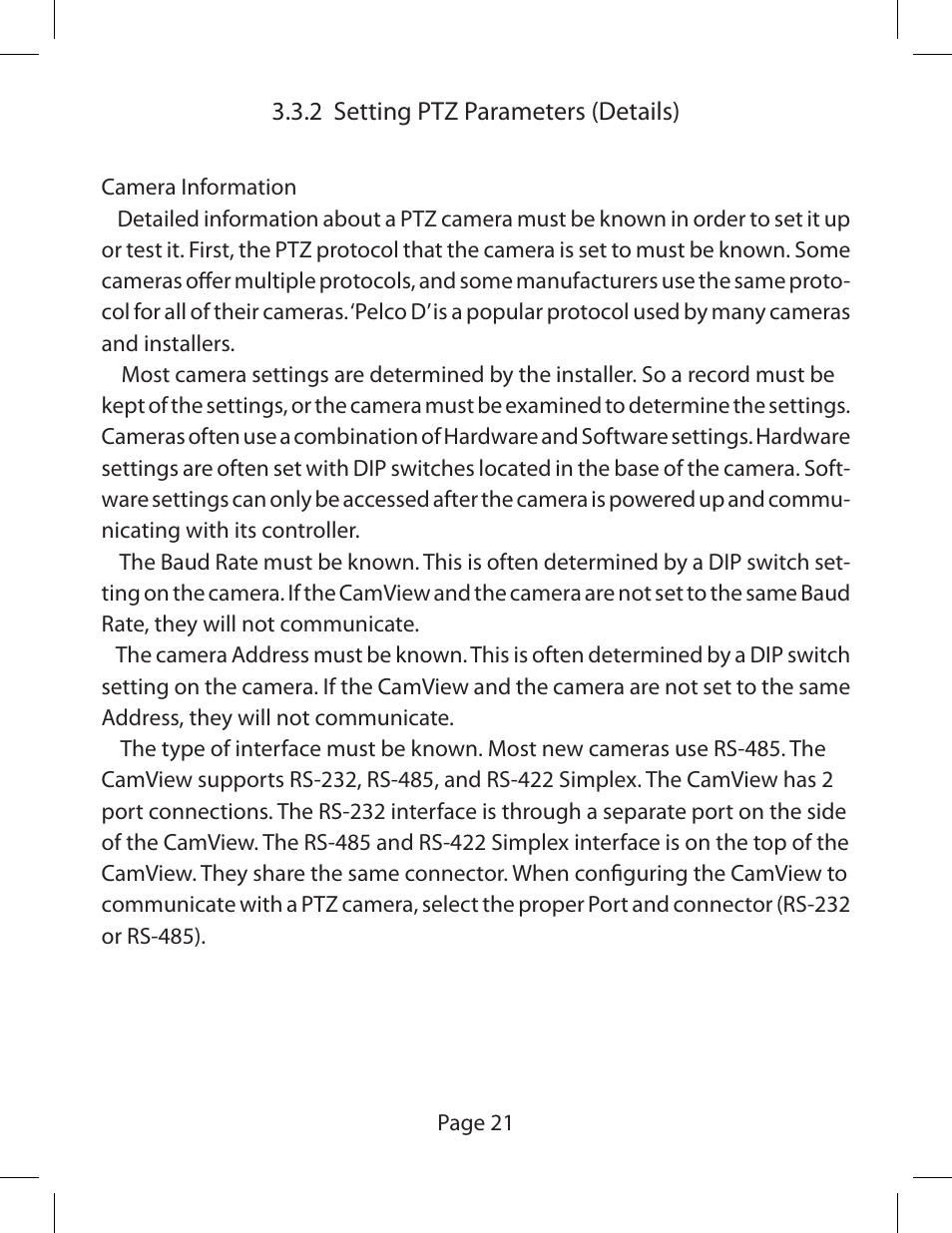 Triplett CamView PTZ – PN: 8000 User Manual | Page 23 / 44