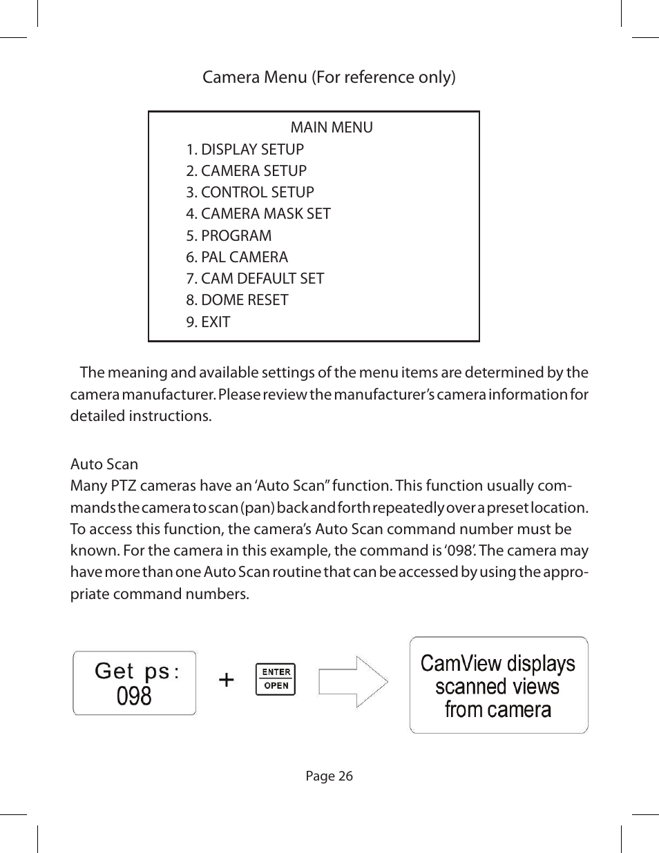 Triplett CamView PTZ – PN: 8000 User Manual | Page 28 / 44