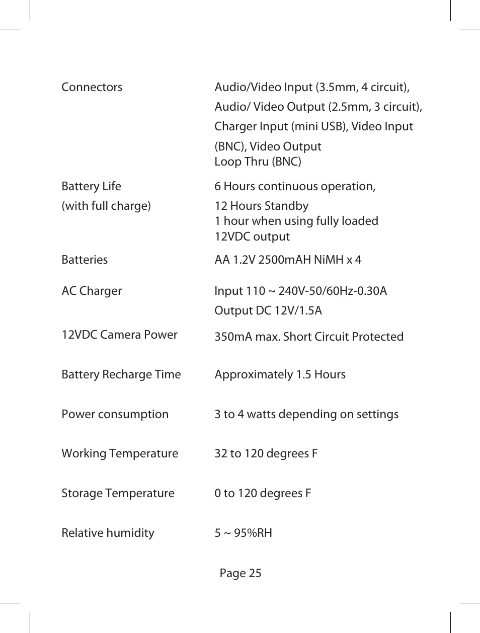 Camview w35 manual proof 26 | Triplett CamView W35v – PN: 8055 User Manual | Page 26 / 32