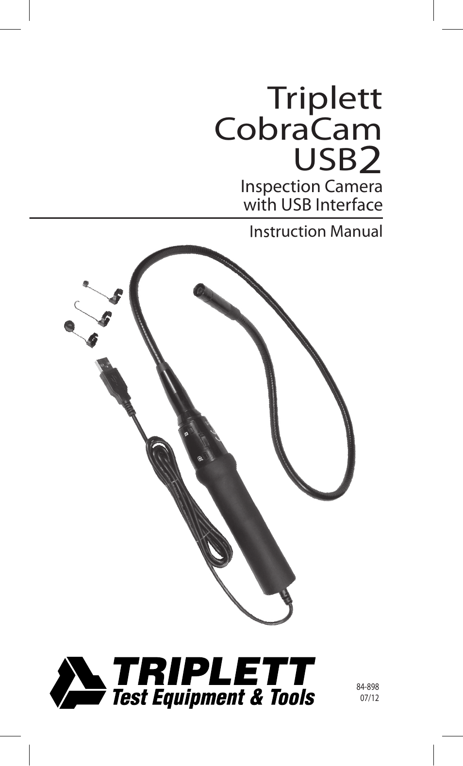 Triplett CobraCam USB 2 – PN: 8105 User Manual | 10 pages