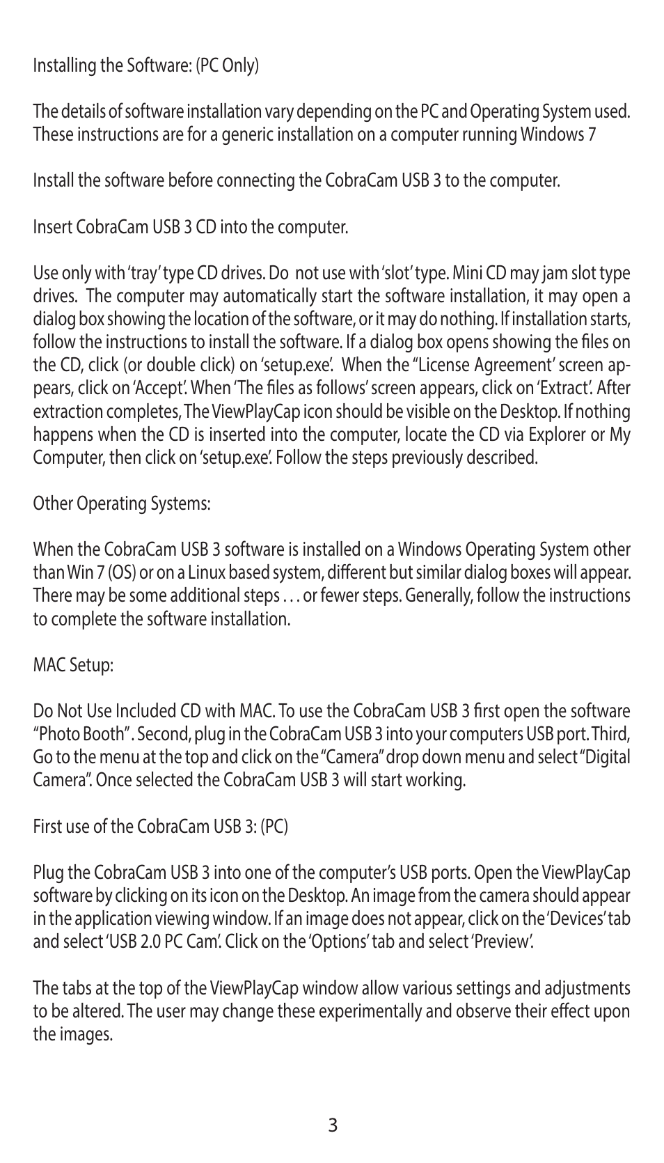 Triplett CobraCam USB III – PN: 8106 User Manual | Page 4 / 10