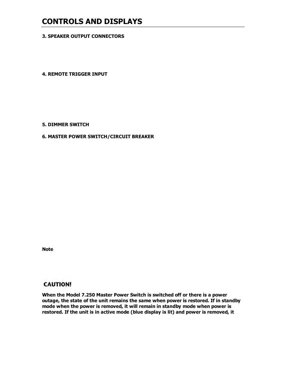 Controls and displays | Cary Audio Design 7.25 User Manual | Page 12 / 23