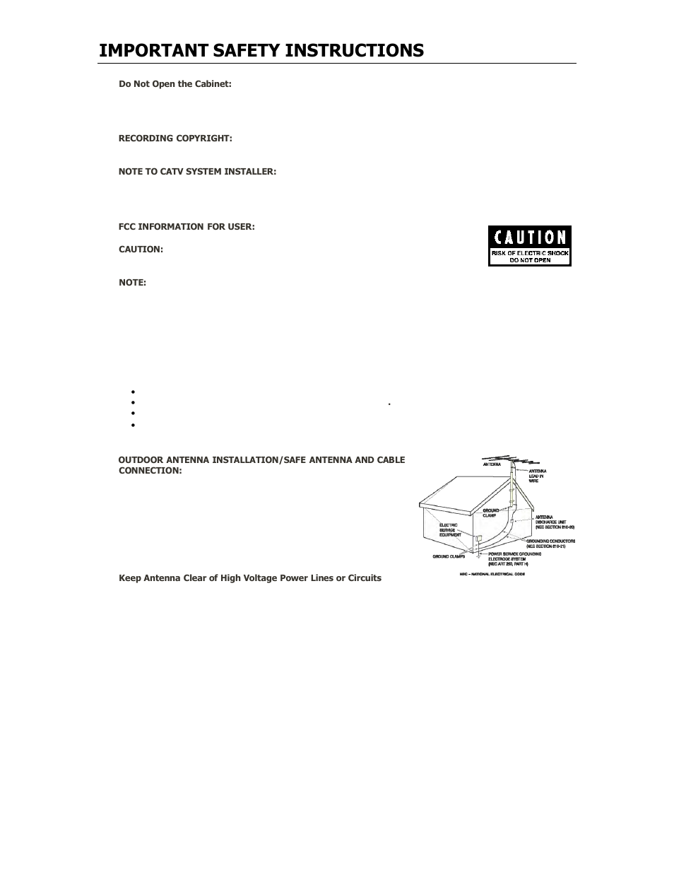 Important safety instructions | Cary Audio Design 7.25 User Manual | Page 5 / 23