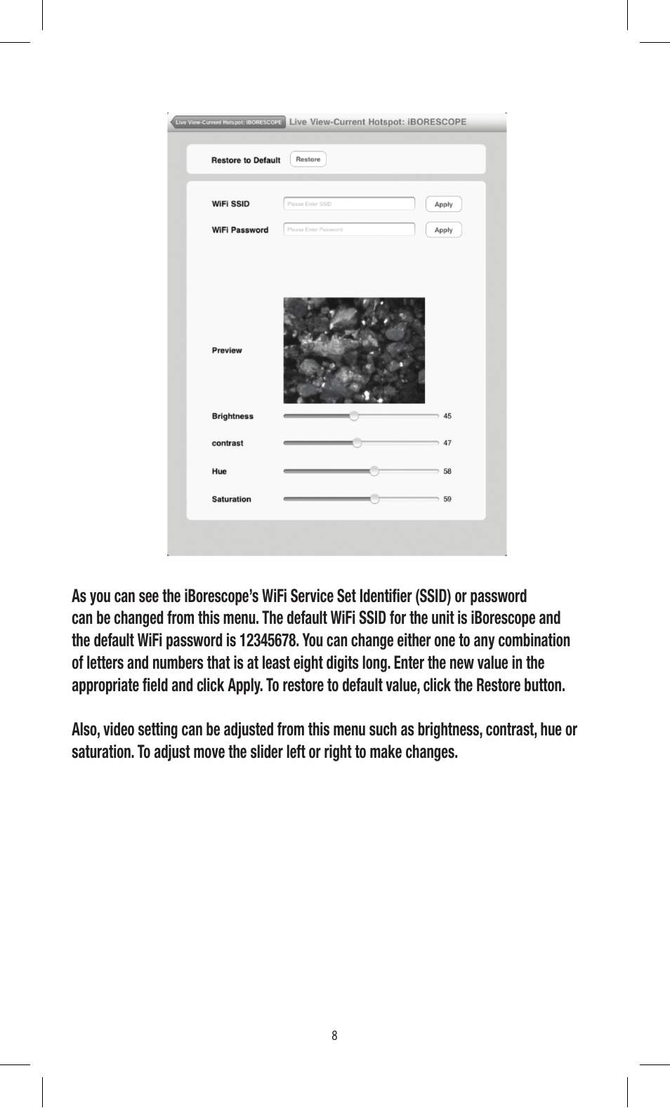 Triplett CobraCam Wifi – PN: 8120 User Manual | Page 8 / 12