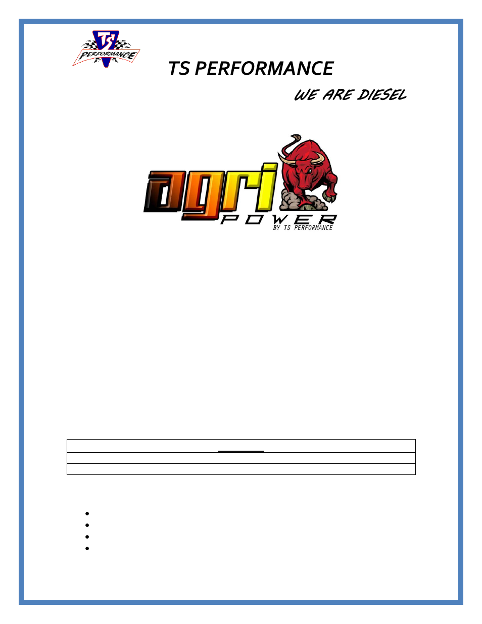 TS Performance 4110502 User Manual | 4 pages
