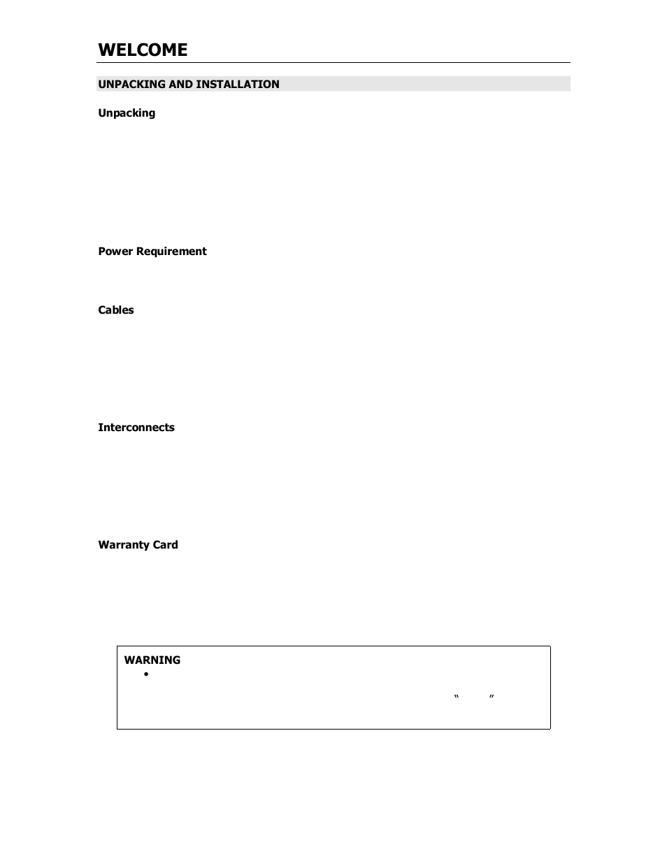 Welcome | Cary Audio Design SA-500.1 User Manual | Page 7 / 16