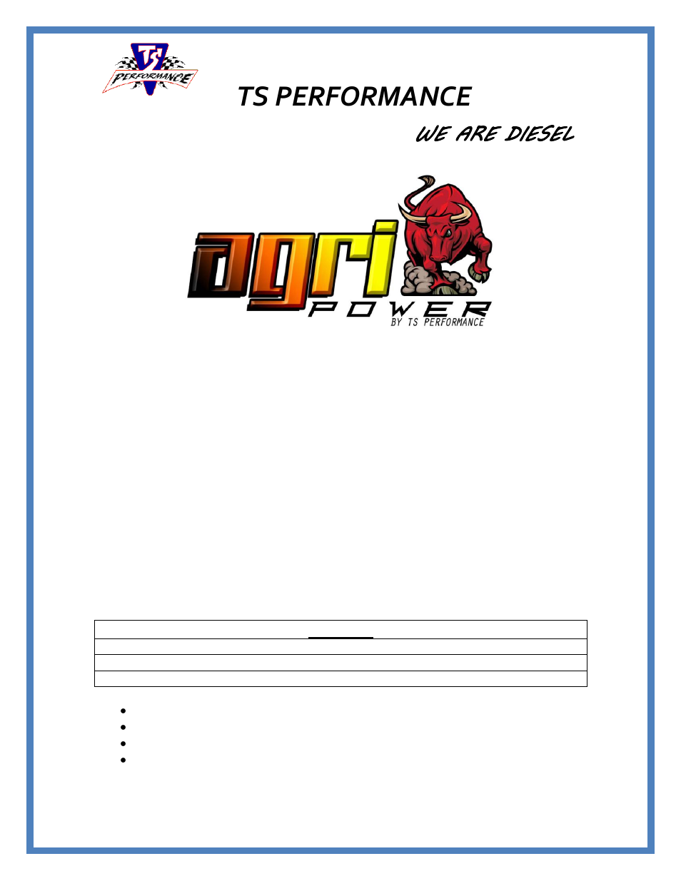 TS Performance 4110701 User Manual | 4 pages