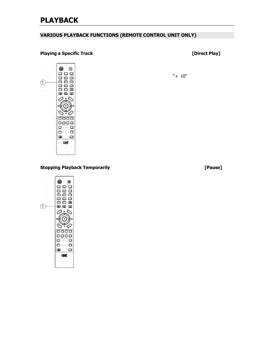 Playback | Cary Audio Design CD-500 User Manual | Page 16 / 23