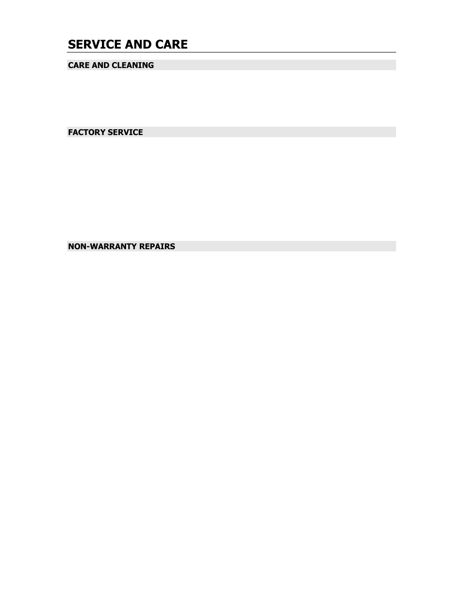 Service and care | Cary Audio Design CD-500 User Manual | Page 19 / 23