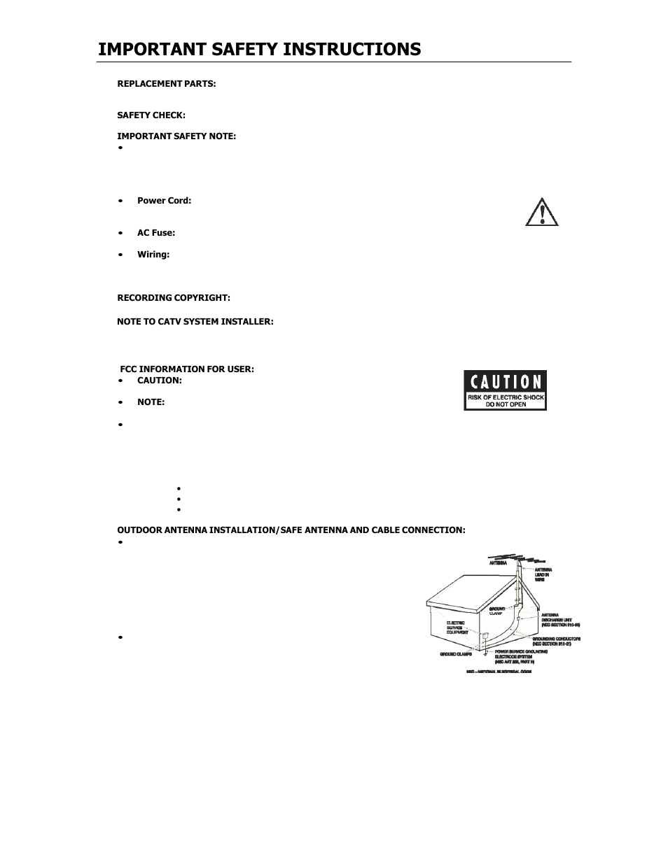Important safety instructions | Cary Audio Design CD-500 User Manual | Page 4 / 23