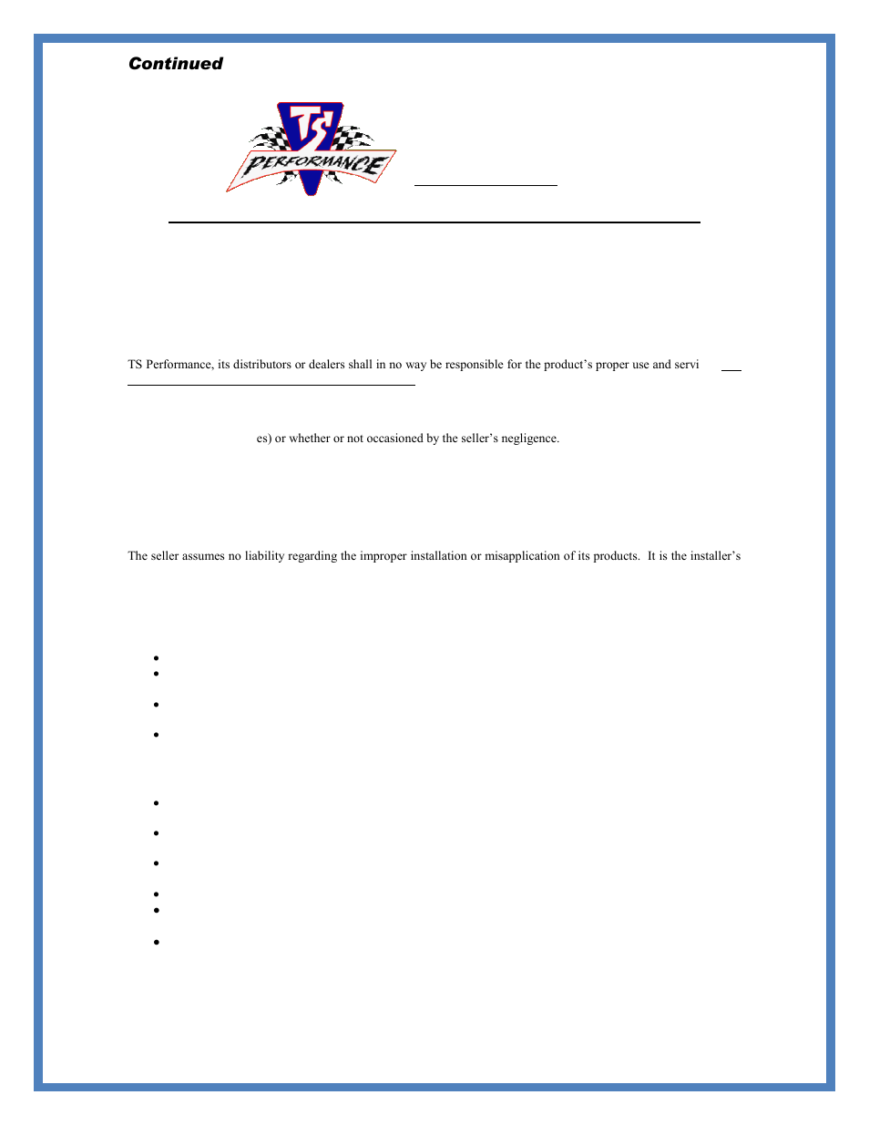 TS Performance 1110306 User Manual | Page 3 / 4