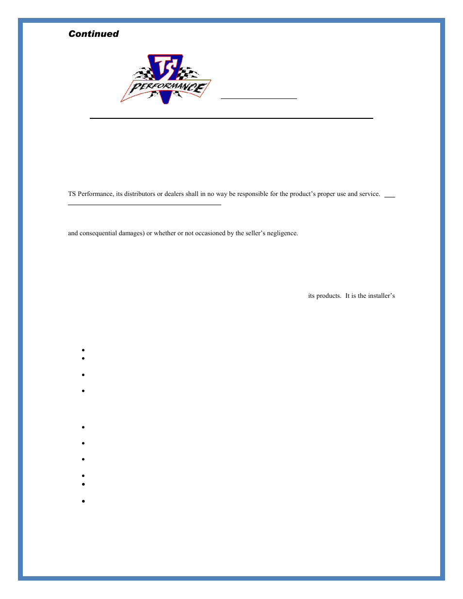 TS Performance 1110403 User Manual | Page 3 / 4