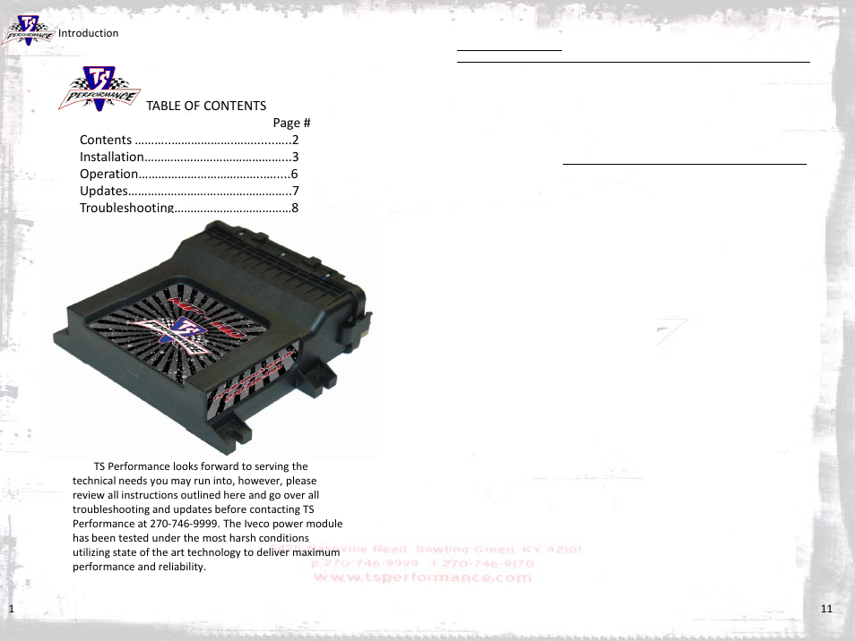 Slide number 2 | TS Performance 9210201 User Manual | Page 2 / 6