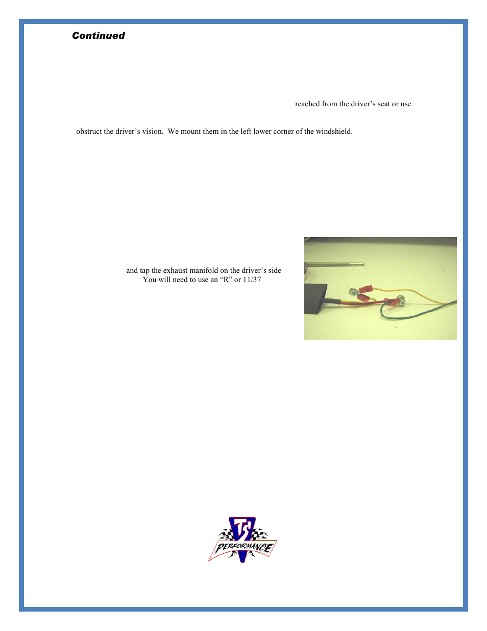 Installation of ts performance mp-d monitor | TS Performance 5130100 User Manual | Page 3 / 8