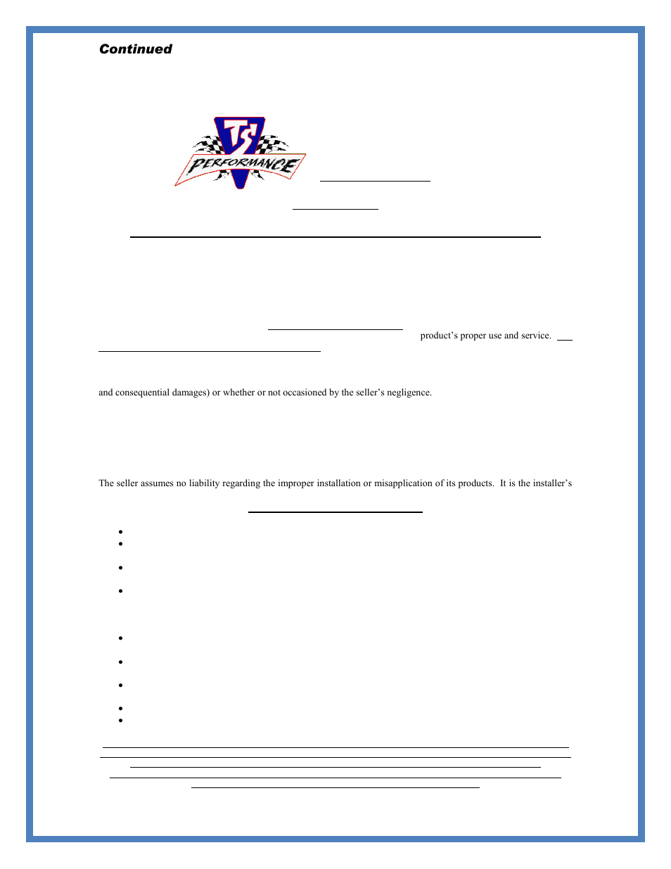 TS Performance 5130100 User Manual | Page 7 / 8