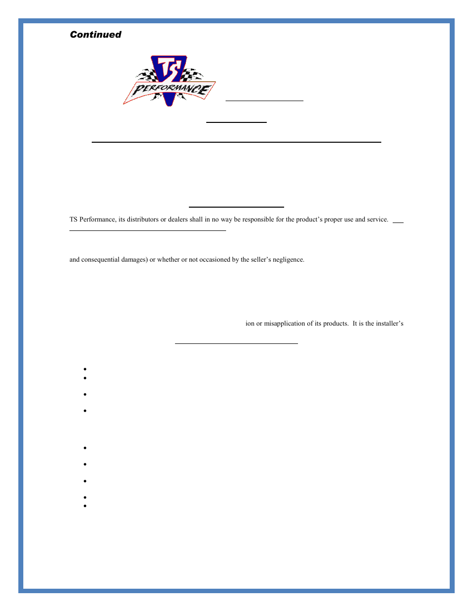 TS Performance 6150100 User Manual | Page 4 / 5