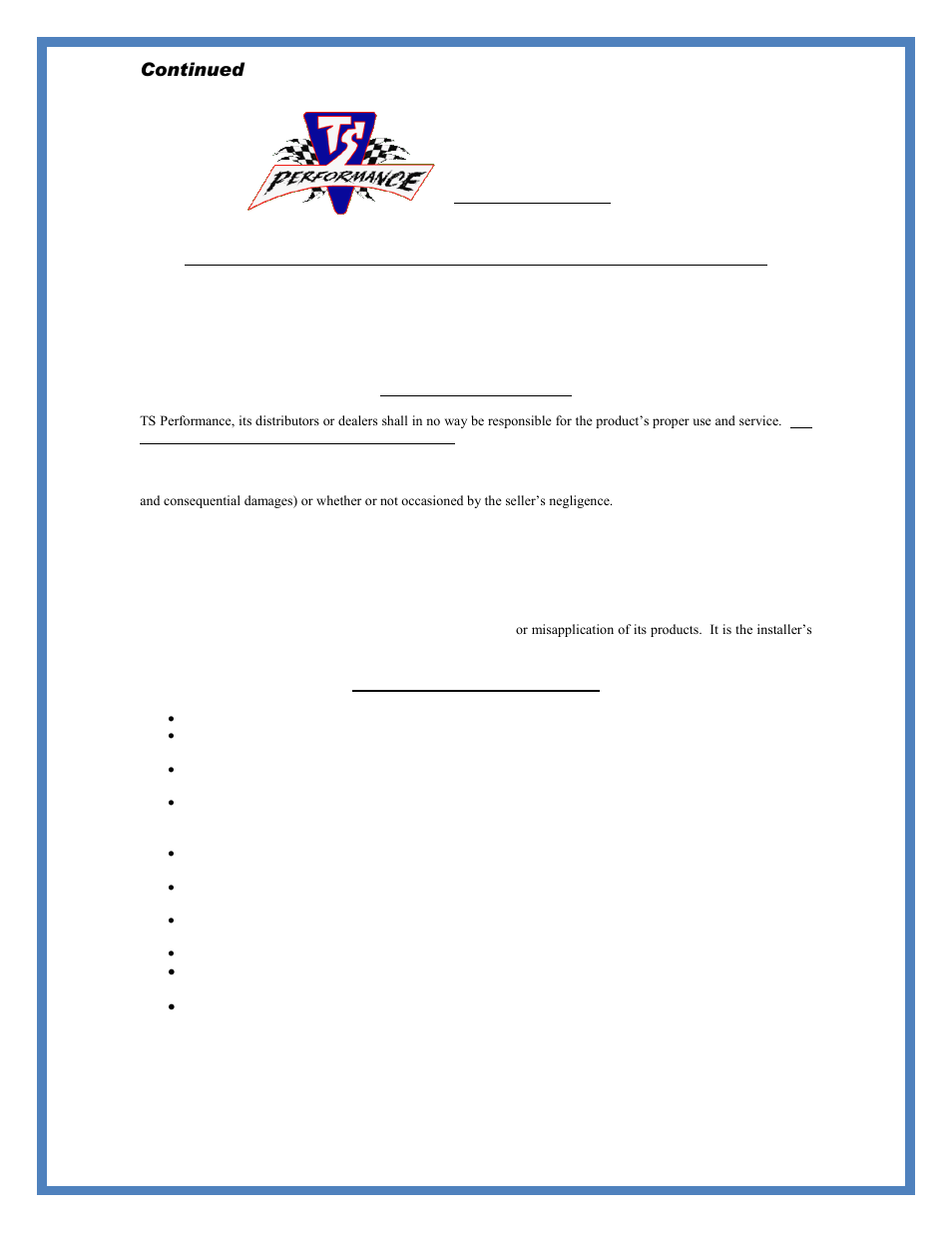 TS Performance Bosch Shim Kit User Manual | Page 4 / 5