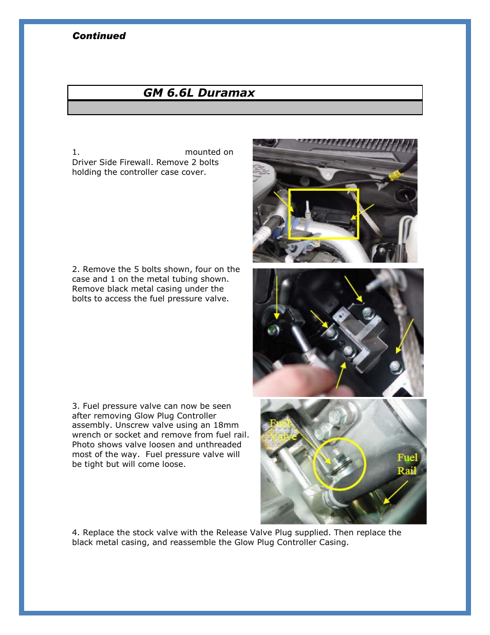 TS Performance Duramax Fuel Plug User Manual | Page 2 / 5