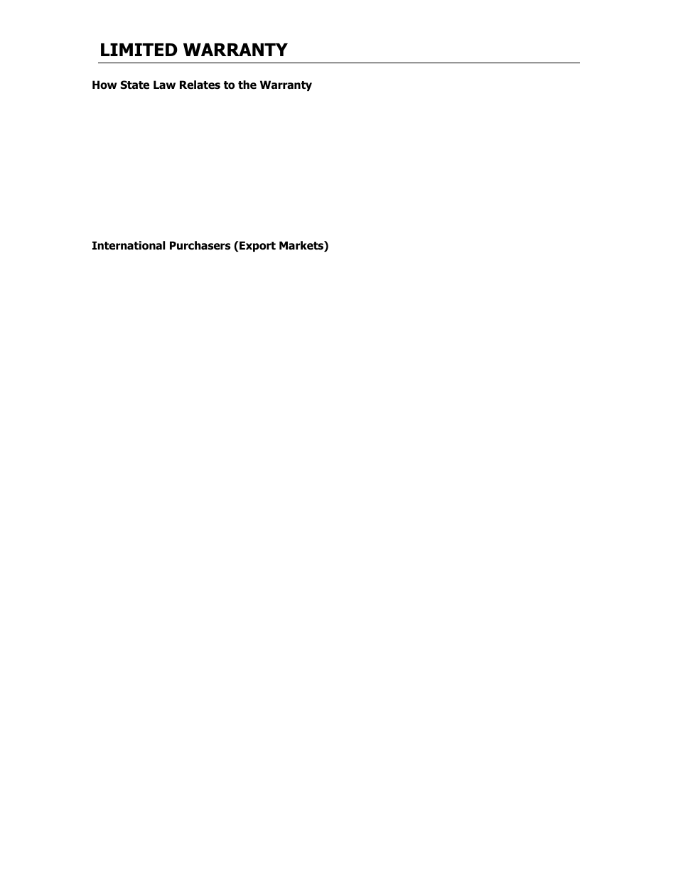 Limited warranty | Cary Audio Design SA-200.2 User Manual | Page 16 / 17