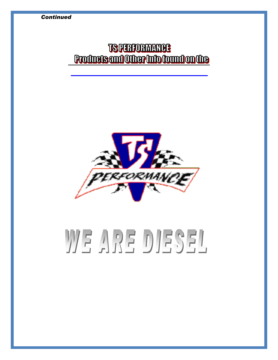 TS Performance Bosch CR Fuel Plug User Manual | Page 4 / 4