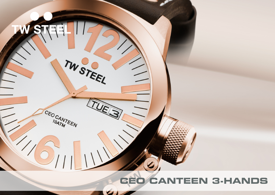 TW Steel CEO Canteen 3 Hands User Manual | 17 pages