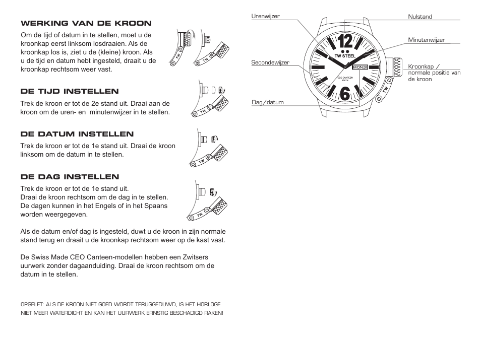 TW Steel CEO Canteen 3 Hands User Manual | Page 5 / 17