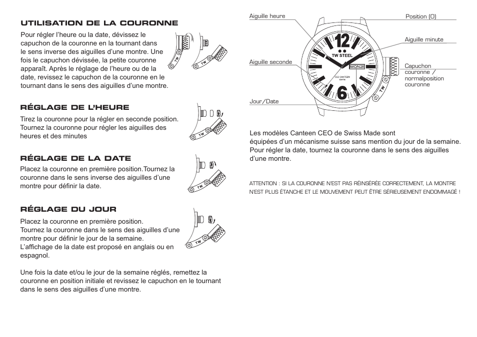 TW Steel CEO Canteen 3 Hands User Manual | Page 9 / 17