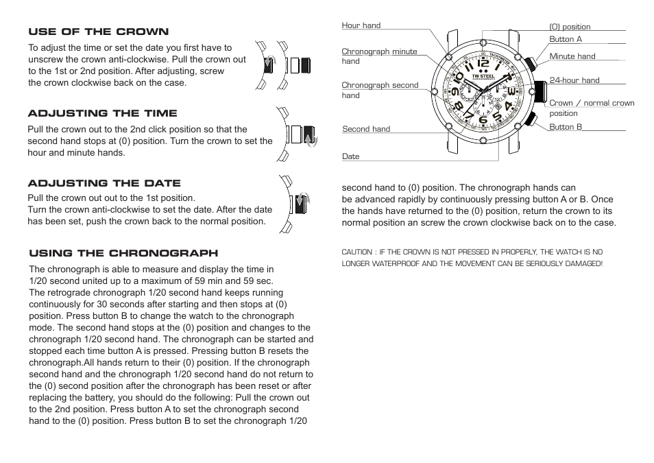 TW Steel Grandeur Tech User Manual | Page 3 / 17