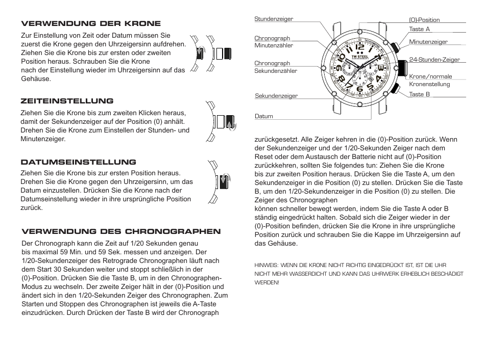 TW Steel Grandeur Tech User Manual | Page 7 / 17