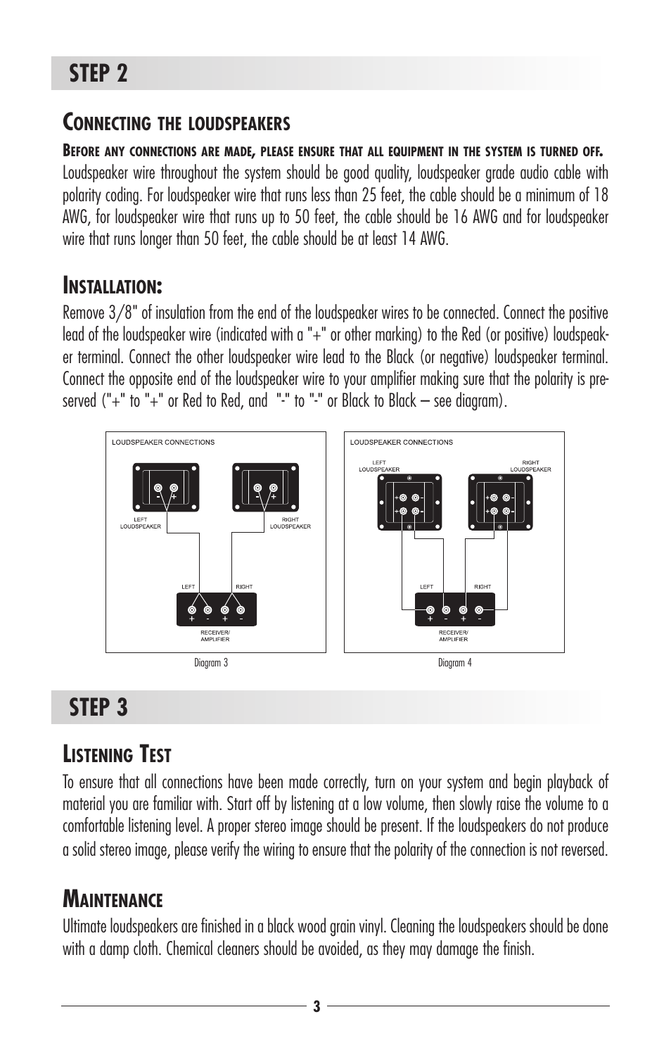 Step 2 c, Step 3 l | Ultimate-sound Power Series User Manual | Page 4 / 6