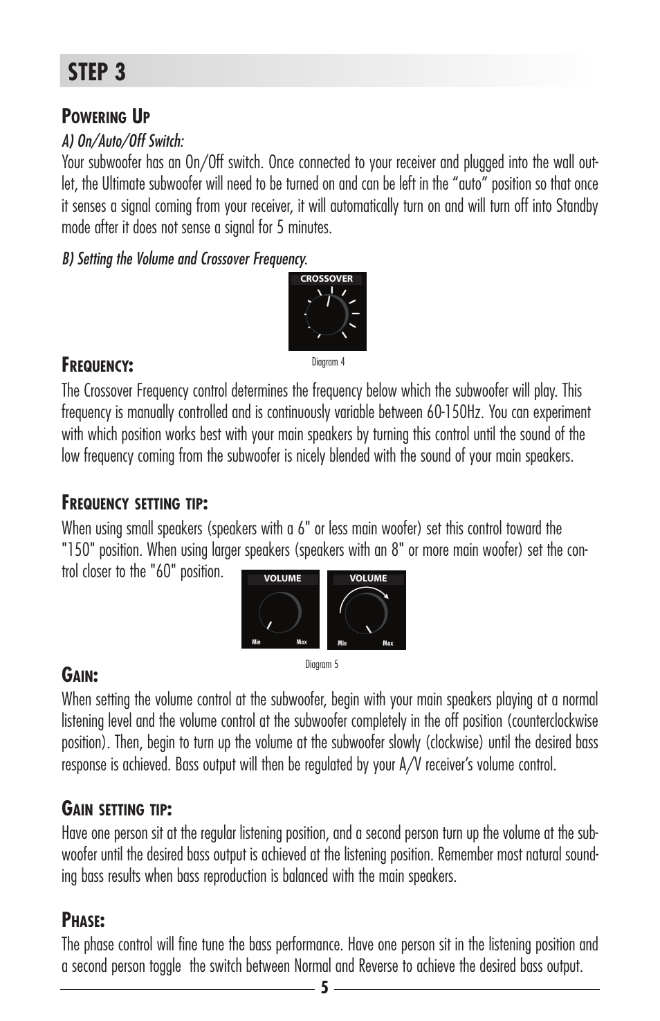 Step 3 | Ultimate-sound Power Sub User Manual | Page 5 / 6