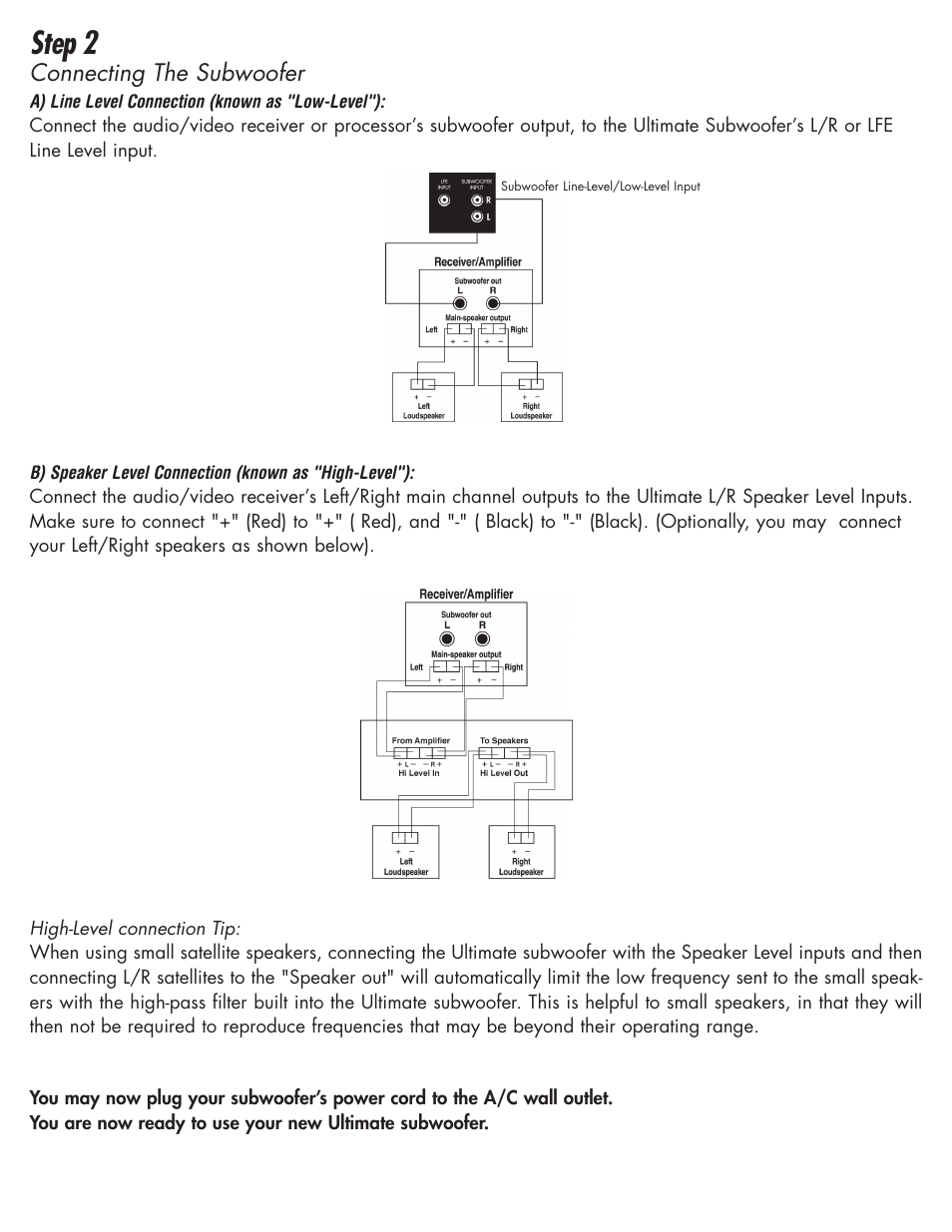 Step 2 | Ultimate-sound Korus MKII Sub User Manual | Page 3 / 5
