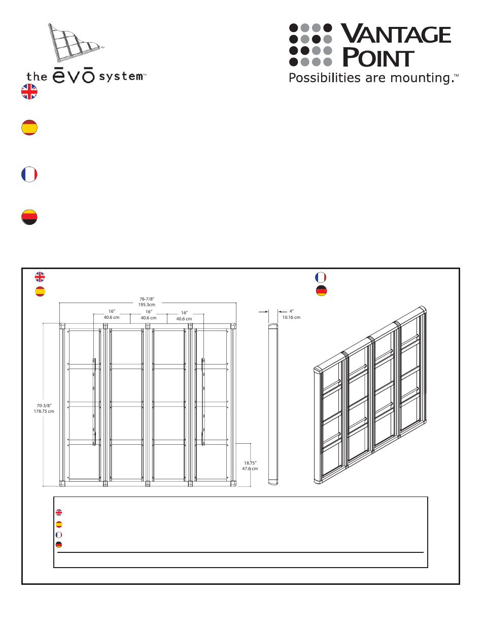 Vantage Point ES Series - ESH4B-BW User Manual | 17 pages