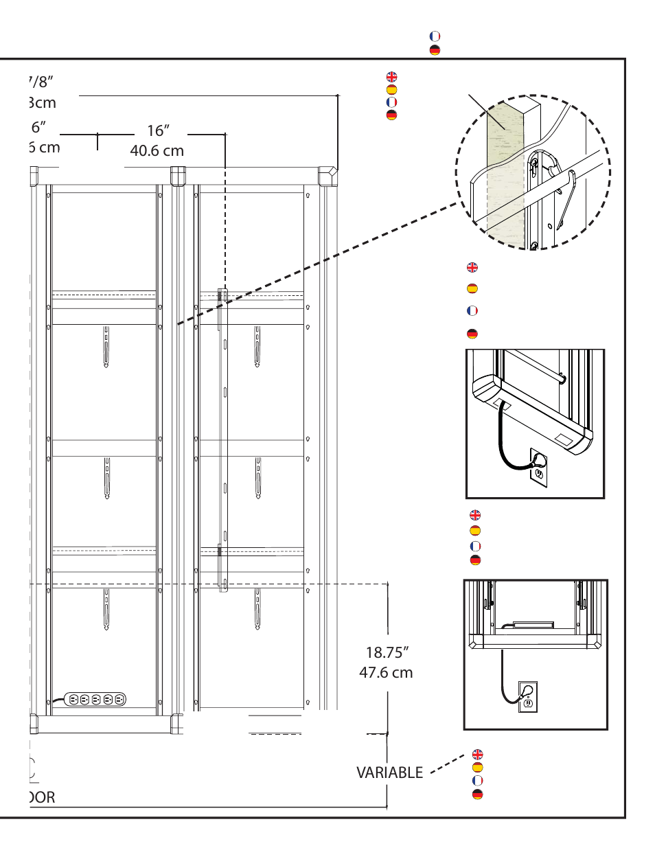 Variable oor | Vantage Point ES Series - ESH4B-BW User Manual | Page 5 / 17