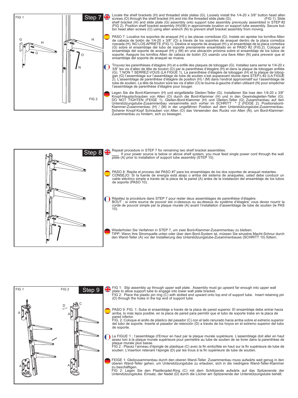 Step 8, Step 7 step 9 | Vantage Point AXWG01 User Manual | Page 4 / 8