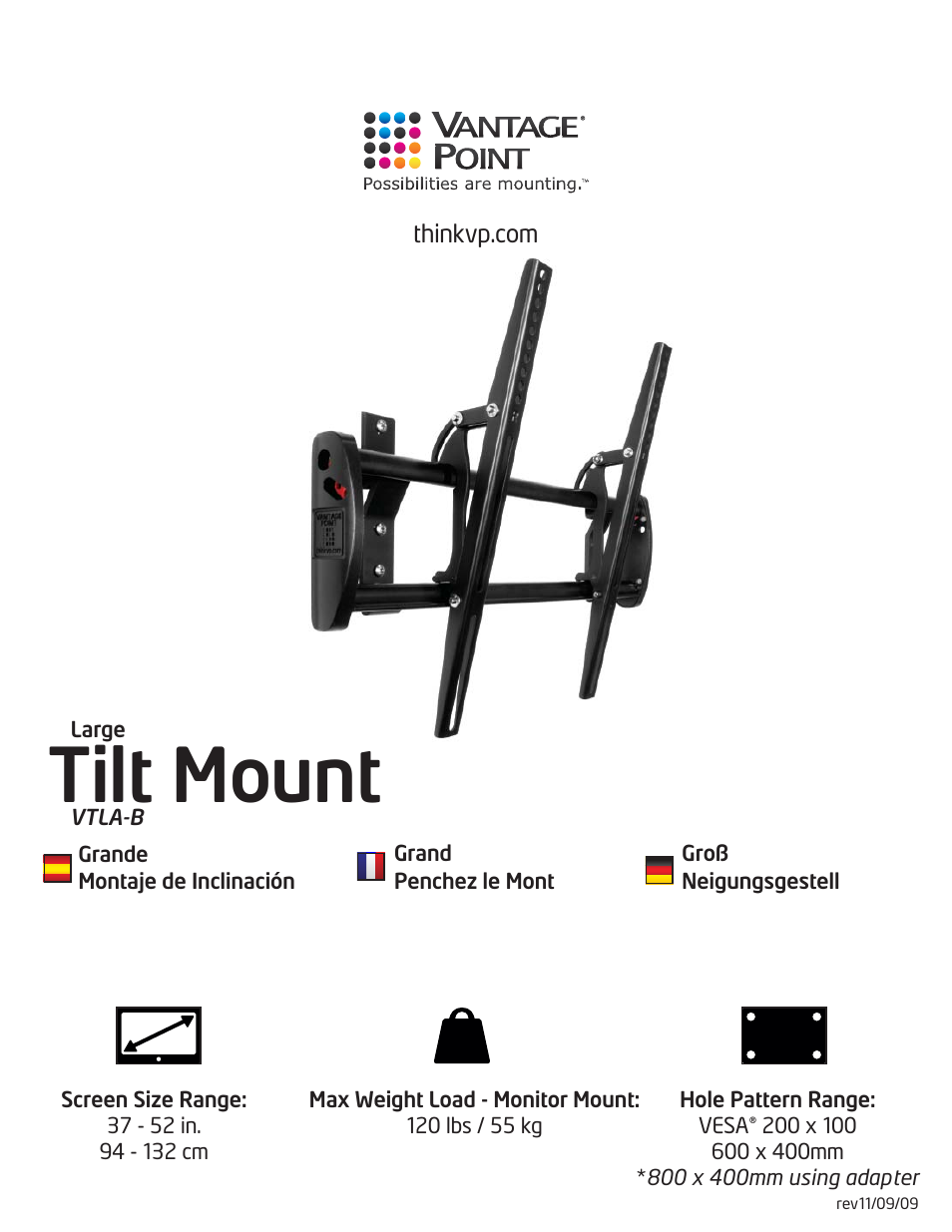 Vantage Point VTL User Manual | 12 pages