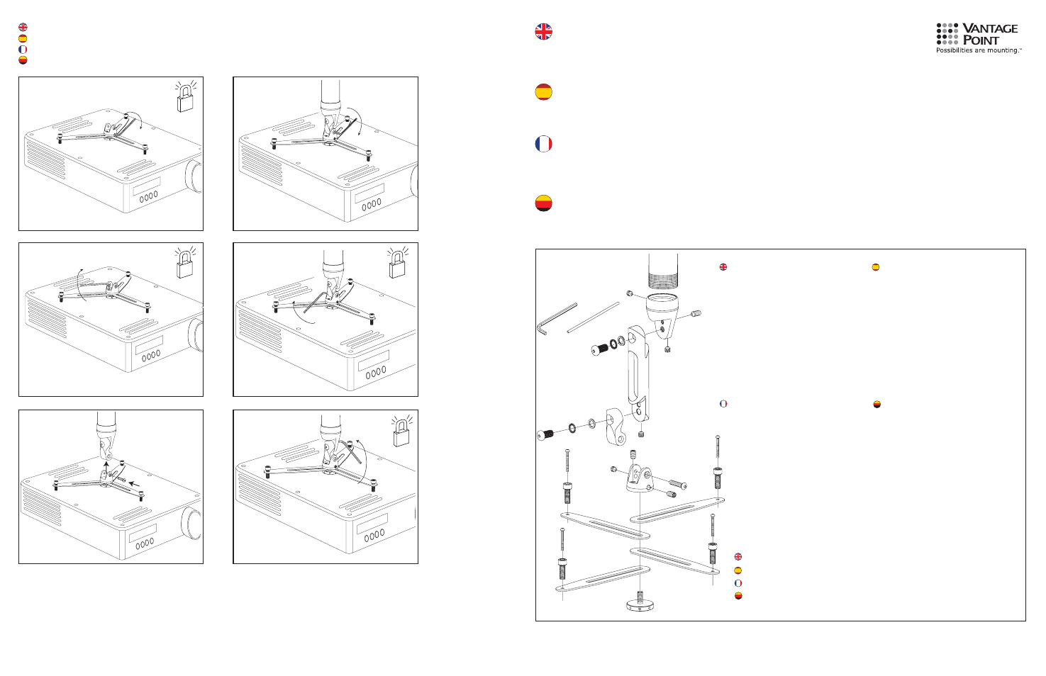 Vantage Point CGUPMPAX User Manual | 2 pages