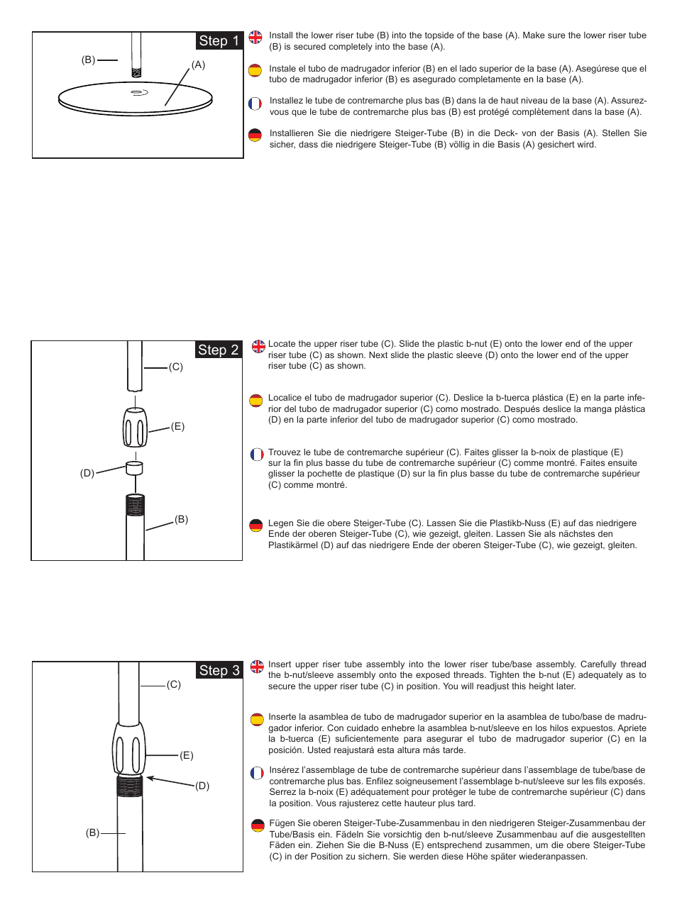 Step 1 step 2 step 3 | Vantage Point SSH40 User Manual | Page 2 / 4
