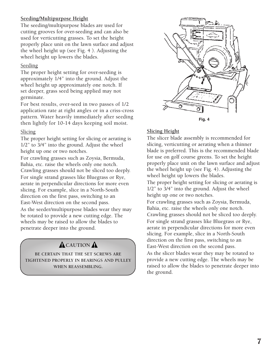 Classen TURF RAKE TSS-20 User Manual | Page 7 / 18