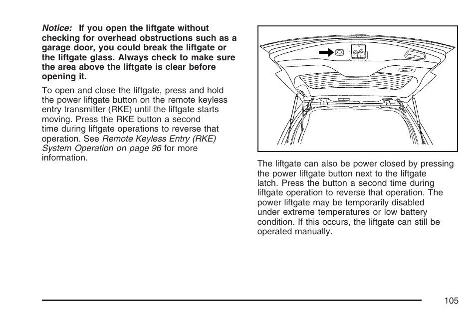 Cadillac 2007 SRX User Manual | Page 105 / 522