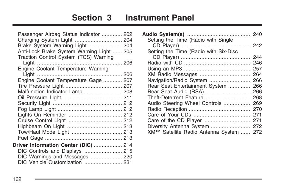 Cadillac 2007 SRX User Manual | Page 162 / 522