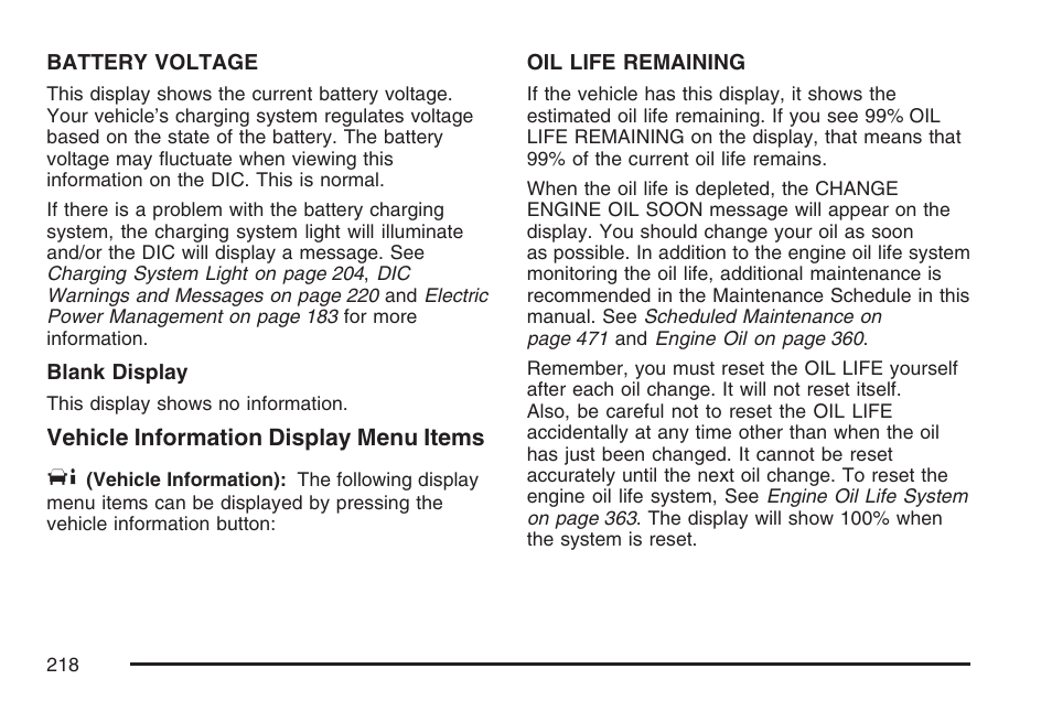 Cadillac 2007 SRX User Manual | Page 218 / 522