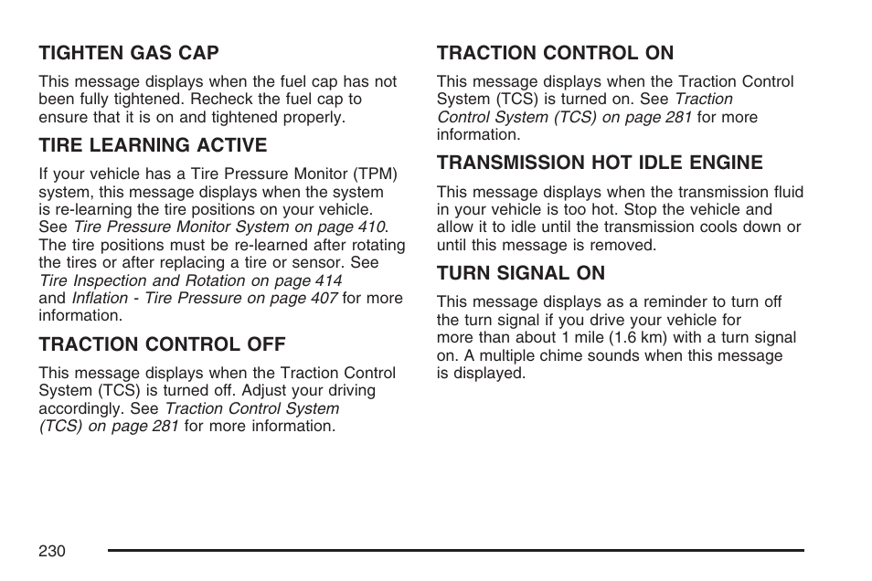 Cadillac 2007 SRX User Manual | Page 230 / 522