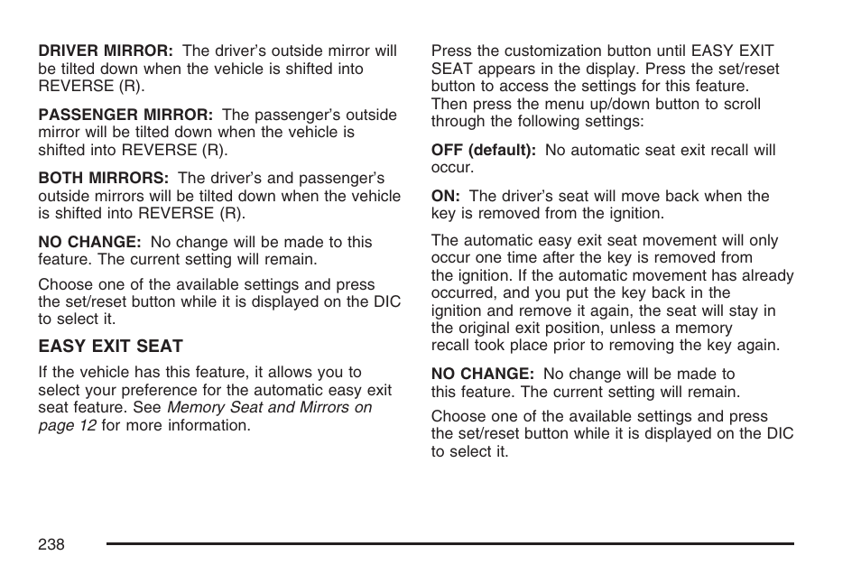 Cadillac 2007 SRX User Manual | Page 238 / 522