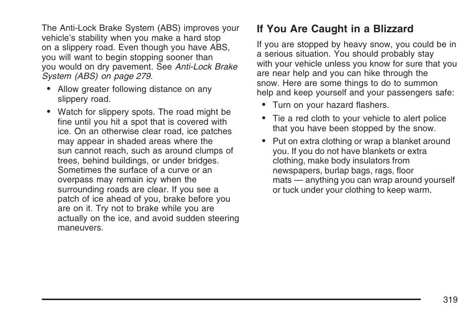 Cadillac 2007 SRX User Manual | Page 319 / 522