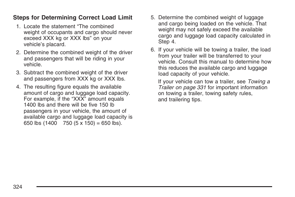 Cadillac 2007 SRX User Manual | Page 324 / 522