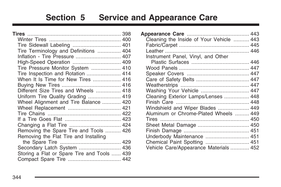 Cadillac 2007 SRX User Manual | Page 344 / 522